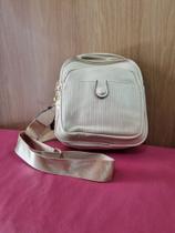 Bolsa Feminina Pequena De Alça Transversal Com Fecho E Ziper