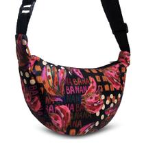 Bolsa Feminina Pequena Estilo Meia Lua Estampada Mini Shoulder Bag