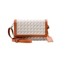 Bolsa Feminina Pequena Flap Monograma BG Bege