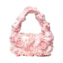 Bolsa Feminina Pequena Rosa - Bolsa de Festa Elegante e Fofa para Casamento