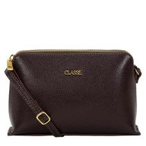 Bolsa Feminina Pequena Transversal Couro Legitimo Classe