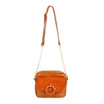 Bolsa Feminina Pequena Transversal Detalhe Argola Gash