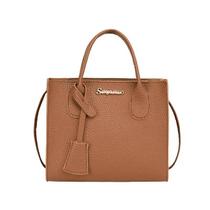 Bolsa Feminina Pequena Transversal Ombro E Mão Estruturada Cor:Marrom