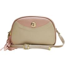 Bolsa Feminina Pequena Transversal Oval Dia a Dia Off White Rosa - Rubim Calcados