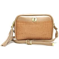 Bolsa Feminina Pequena Transversal Quadrada Dia a Dia Bege Bolsa Feminina Pequena Transversal Quadrada Dia a Dia Bege