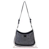 Bolsa Feminina Pequena Transversal Strass Cristais Star Shop