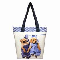 Bolsa Feminina Pet Cachorrinhos Jeans Magicc Bolsas B-088