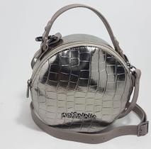 Bolsa Feminina Petite Jolie Mini Round Cinza - PJ4871 Bolsa Feminina Petite Jolie Mini Round Cinza - PJ4871