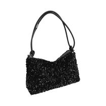 Bolsa feminina popular de estilo coreano com lantejoulas bolsa pequena versátil de ombro único