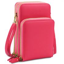 Bolsa Feminina Portátil Com Alça Regulável Bolso Transparente para Celular