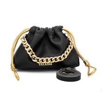 Bolsa Feminina Pra Festas De Corrente Dourada