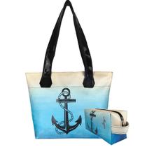 Bolsa Feminina Praia Com Relevo 3D Necessaire Ancora Magicc BN-242