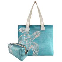Bolsa Feminina Praia Com Relevo 3D Necessaire Tartaruga Magicc BN-243