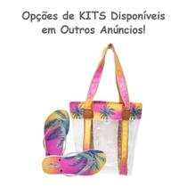 Bolsa Feminina Praia Transparente Impermeável Coqueiro Magicc Bolsas