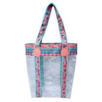 Bolsa Feminina Praia Transparente Impermeavel Coqueiros Magicc Bolsas