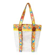 Bolsa Feminina Praia Transparente Impermeavel Tropical Magicc Bolsas