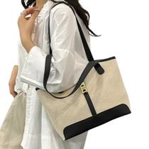 Bolsa Feminina Premium Em Lona Alça Ombro Fecho Dourado Bolsa Casual Elegante, Resistente e Sofisticada