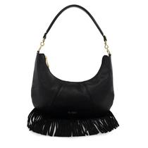 Bolsa Feminina Preta Classe Couro Legítimo Original Confeccionada em Camurça 34452 Bolsa Feminina Preta Classe Couro Legítimo Original Confeccionada em Camurça 34452