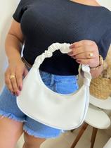 Bolsa Feminina Preta De Ombro Bag Pequena Meia Lua Tote Ombro Mão Saco