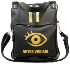 Bolsa Feminina Preta Personalizada Artes Visuais Bolsa Feminina Preta Personalizada Artes Visuais