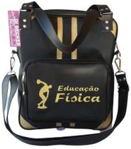 Bolsa Feminina Preta Personalizada Educação Física Bolsa Feminina Preta Personalizada Educação Física
