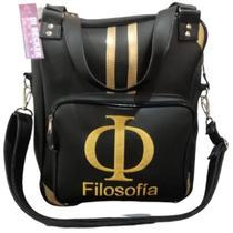 Bolsa Feminina Preta Personalizada Filosofia Bolsa Feminina Preta Personalizada Filosofia