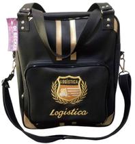 Bolsa Feminina Preta Personalizada Logística