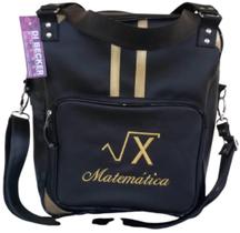 Bolsa Feminina Preta Personalizada Matemática