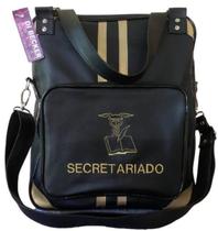 Bolsa Feminina Preta Personalizada Secretariado Bolsa Feminina Preta Personalizada Secretariado