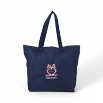 Bolsa Feminina Professora Educação ul Marinho Coruja Rosa