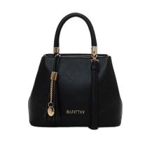 Bolsa Feminina Rafitthy Média com Duas Alças Preto