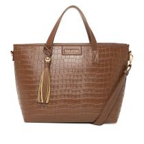 Bolsa Feminina Rafitthy Tiracolo Grande Croco Marrom Bolsa Feminina Rafitthy Tiracolo Grande Croco Marrom