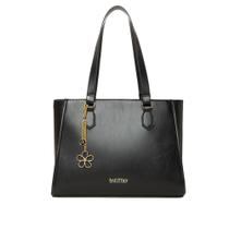 Bolsa Feminina Rafitthy Tote Pingente Flor Preto