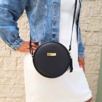 Bolsa Feminina Redonda Alça Transversal Tiracolo Ombro