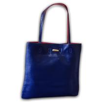 Bolsa Feminina Reta Sacola Casual Mão Ombro Azul Egípcio Bolsa Feminina Reta Sacola Casual Mão Ombro Azul Egípcio