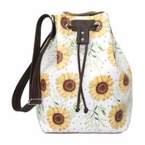 Bolsa Feminina Saco Casual Estampa Girassol Magicc Bolsas B-209 Bolsa Feminina Saco Casual Estampa Girassol Magicc Bolsas B-209