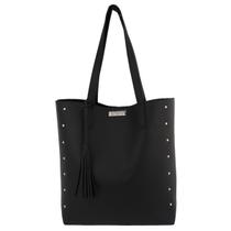 Bolsa Feminina Sacola Grande Estilo Casual para Trabalho Passeio com Tachas