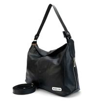 Bolsa Feminina Sacola Hobo Média em Couro Legitimo Alça ombro e Transversal Road Seven