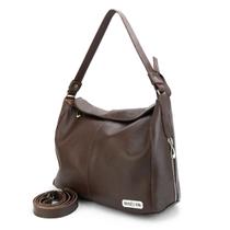 Bolsa Feminina Sacola Hobo Média em Couro Legitimo Alça ombro e Transversal Road Seven Bolsa Feminina Sacola Hobo Média em Couro Legitimo Alça ombro e Transversal Road Seven