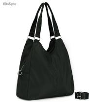 Bolsa Feminina Sacola Ombro e Transversal Nylon Tactel Espaçosa Impermeável Superleve 8045 Bolsa Feminina Sacola Ombro e Transversal Nylon Tactel Espaçosa Impermeável Superleve 8045