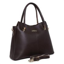 Bolsa feminina sacola paris alça transversal e lateral