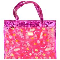 Bolsa Feminina Sacola Praia Transparente Candy Pink CBRN17195 Bolsa Feminina Sacola Praia Transparente Candy Pink CBRN17195