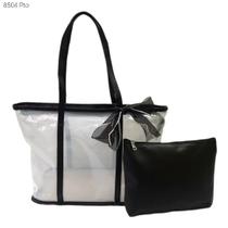 Bolsa Feminina Sacola Transparente com Organizador / Necessaire e Lenço 8504
