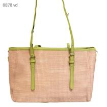 Bolsa Feminina Sacola Verão Praia Piscina em Palha Ombro Transversal 8878