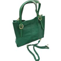 Bolsa feminina sacola verde Pavão de Ouro