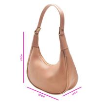 bolsa feminina salton meia lua em material sintético lançamento