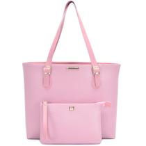 Bolsa Feminina Shopper Angike Grande Sacola de Ombro + Necessaire Feminina