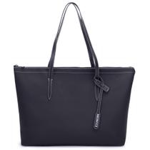 Bolsa feminina Shopper Moncci Monograma lançamento Cabe notebook cabe caderno fechamento zíper