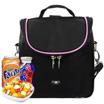 Bolsa Feminina Térmica Rosa para Marmita Dieta Vida Saudável