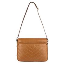 Bolsa feminina tiracolo de couro Anita caramelo Feminino Bolsa feminina tiracolo de couro Anita caramelo Feminino